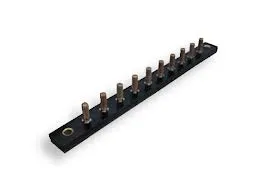 10-Stud Terminal Strips Stud Type 30 AMP 12V DC #10-32 brass mounted on 5/8" centers