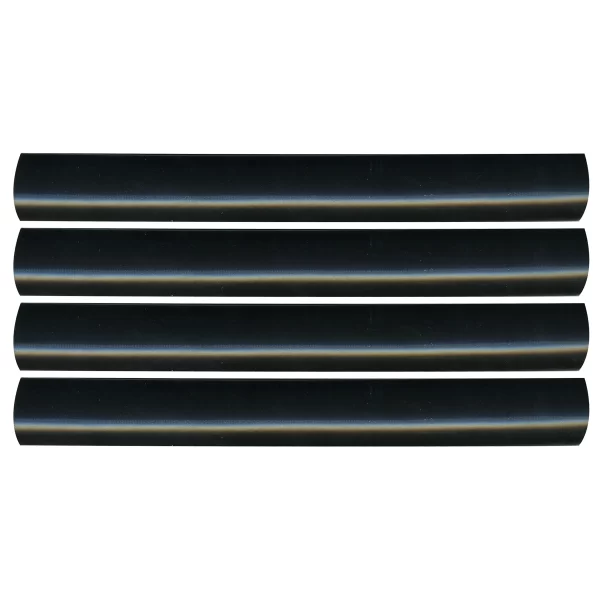 1/2" Heat Shrink Tubing 2.5:1 Ratio Semi-Rigid Adhesive-Lined 12" Length 4 Pack