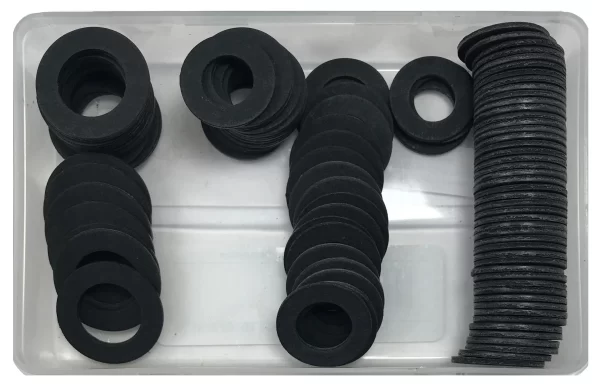 100 Piece Fiber Oil Drain Plug Gasket Assortment Kit