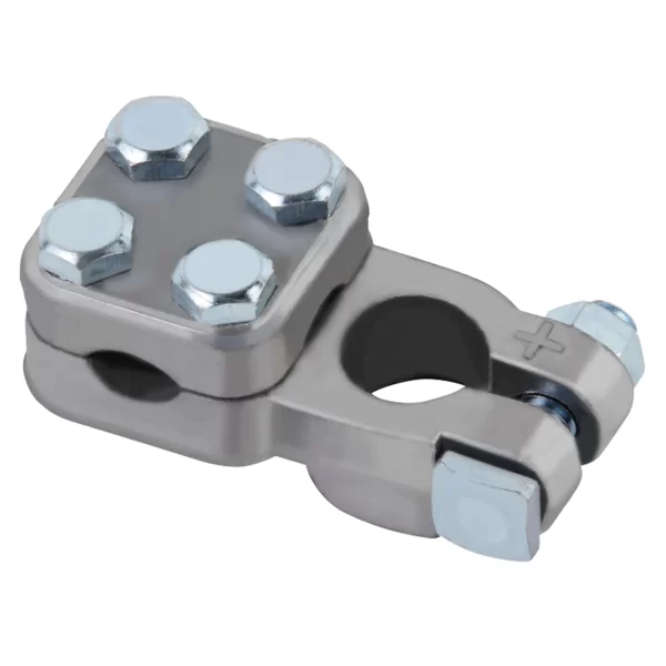 2 to 4/0 AWG 3-Way Top Post Battery Terminal Positive Made in USA