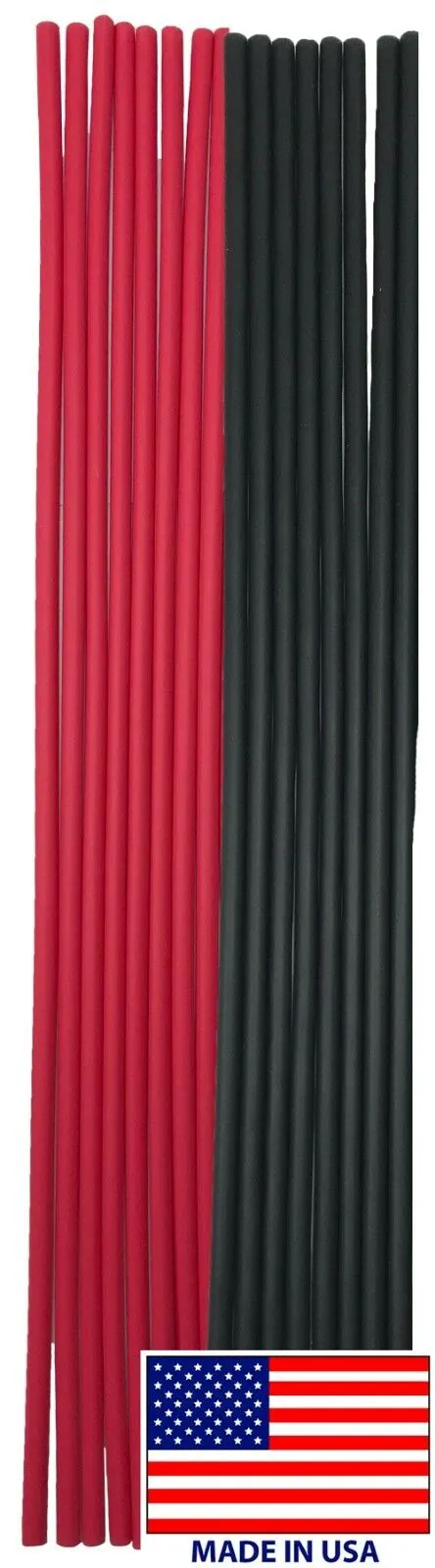 1/8" ID Heat Shrink Tubing 3:1 Ratio Dual Wall Adhesive 12" Length 16 Pack