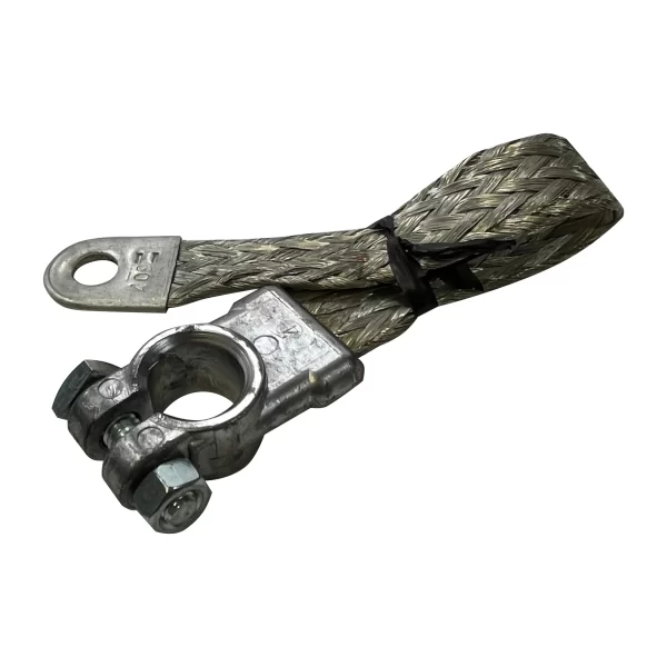 2 AWG Top Post Battery Terminal Ground Strap 7" Braided 100% Copper Conductor