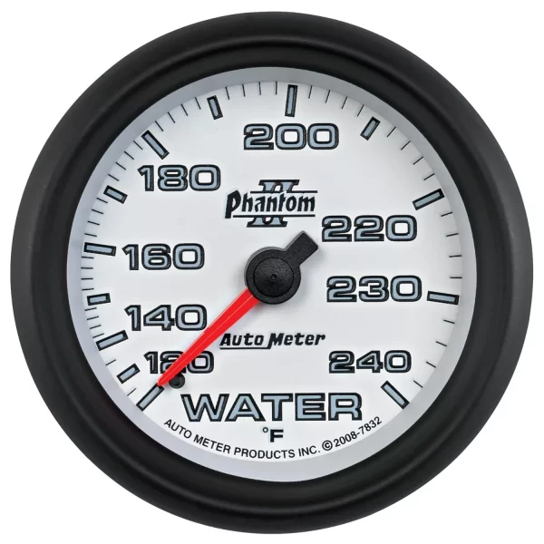 AutoMeter 7832 GAUGE, WATER TEMP, 2 5/8 , 120-240 Degrees F, MECHANICAL, PHANTOM II